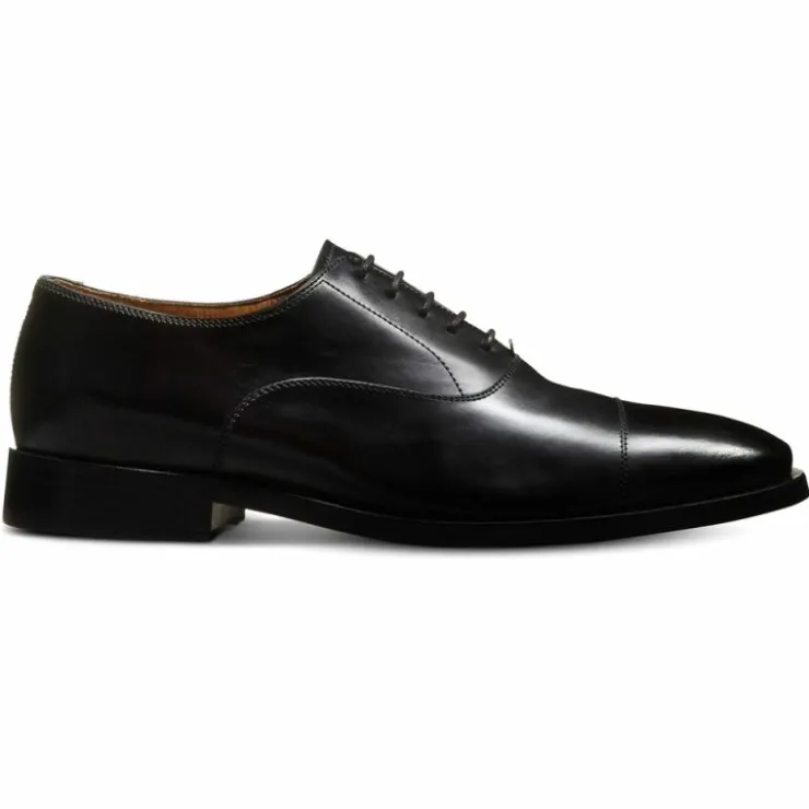 Discount Allen Edmonds Siena Leather Cap Stitch Oxford Dress Shoe (5720) Black