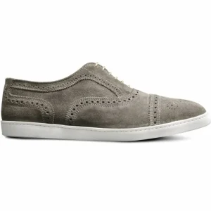 Shop Allen Edmonds Strand Suede Oxford Sneaker (4636) Grey