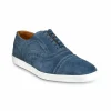 New Allen Edmonds Strand Suede Oxford Dress Sneaker (7109) Denim