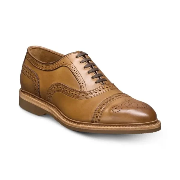 Cheap Allen Edmonds Strand Verse Leather Cap-toe Oxford (7981) Walnut