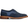 Cheap Allen Edmonds Strandmok Suede Cap-toe Oxford (8079) Navy