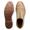 Shop Allen Edmonds Strandmok Suede Cap-toe Oxford (8077) Bone