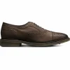 Cheap Allen Edmonds Strandmok Waxed Suede Cap-toe Oxford (2900) Brown