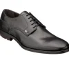 Clearance Bacco Bucci Rizzo Plain Toe Derby Shoes Black