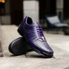 Online Belvedere Astor Genuine Hornback Caiman Crocodile Crocodile / Calfskin Sneakers (33599) Purple