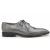 Best Belvedere Batta Ostrich Leg Cap Toe Shoes (14006) Gray