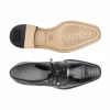 Best Belvedere Batta Ostrich Leg Cap Toe Shoes (14006) Black