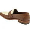 Hot Belvedere Espada Ostrich Penny Loafers Tabac / Bone (2440)