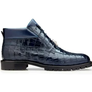 Cheap Belvedere Gallardo Caiman Crocodile Boots Navy