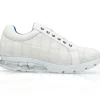 Sale Belvedere Magnus Ostrich Patchwork Sneakers (E21) White