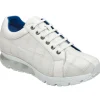 Sale Belvedere Magnus Ostrich Patchwork Sneakers (E21) White