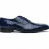 New Belvedere Mare Ostrich/Eel Shoes (2P7) Navy