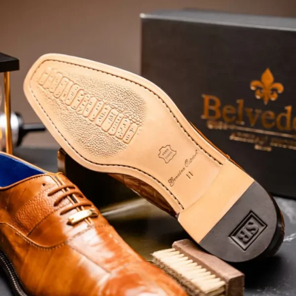 belvedere_mare_ostricheel_11-1.webp Hot Belvedere Mare Ostrich/Eel Shoes (2P7) Camel