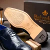 New Belvedere Mare Ostrich/Eel Shoes (2P7) Navy