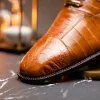 Hot Belvedere Mare Ostrich/Eel Shoes (2P7) Camel
