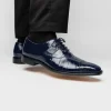 New Belvedere Mare Ostrich/Eel Shoes (2P7) Navy