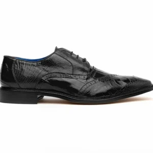 Flash Sale Belvedere Nino Eel & Ostrich Shoes (0B4) Black