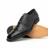 Hot Belvedere Onesto II Ostrich/Crocodile Shoes (1419) Black