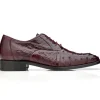Clearance Belvedere Orlando Genuine Ostrich Quill Shoes Antique Dark Burgundy (D01) AntiqueDarkBurgundy