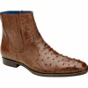 Flash Sale Belvedere Roger Genuine Ostrich Quill Chelsea Boots Ant Brandy (R55) AntBrandy