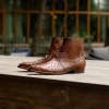 Flash Sale Belvedere Roger Genuine Ostrich Quill Chelsea Boots Ant Brandy (R55) AntBrandy