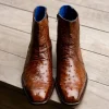 Flash Sale Belvedere Roger Genuine Ostrich Quill Chelsea Boots Ant Brandy (R55) AntBrandy