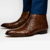 Flash Sale Belvedere Roger Genuine Ostrich Quill Chelsea Boots Ant Brandy (R55) AntBrandy