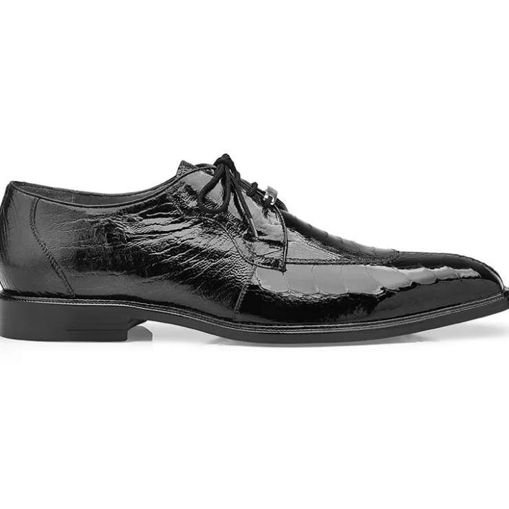 Cheap Belvedere Siena Ostrich Lace Up Shoes (1463) Black