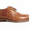 Cheap Belvedere Siena Ostrich Lace Up Shoes Burned Amber (1463) BurnedAmber