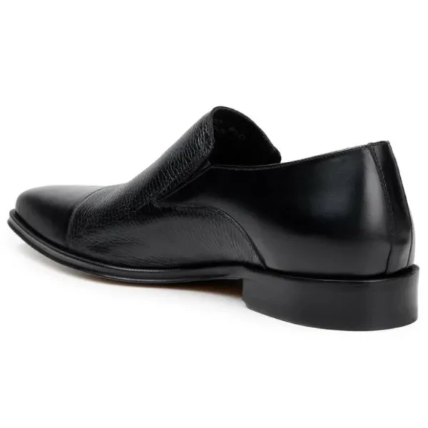 Sale Belvedere Studio Andreo Deerskin & Nappa Loafers Black