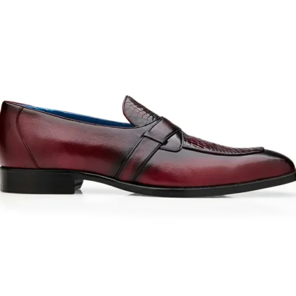 Fashion Belvedere Tornado American Alligator Loafer Ant. Burgundy (R74) Ant.Burgundy