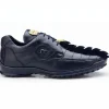 Outlet Belvedere Vasco Hornback & Calfskin Sneakers Night (336122) Blue