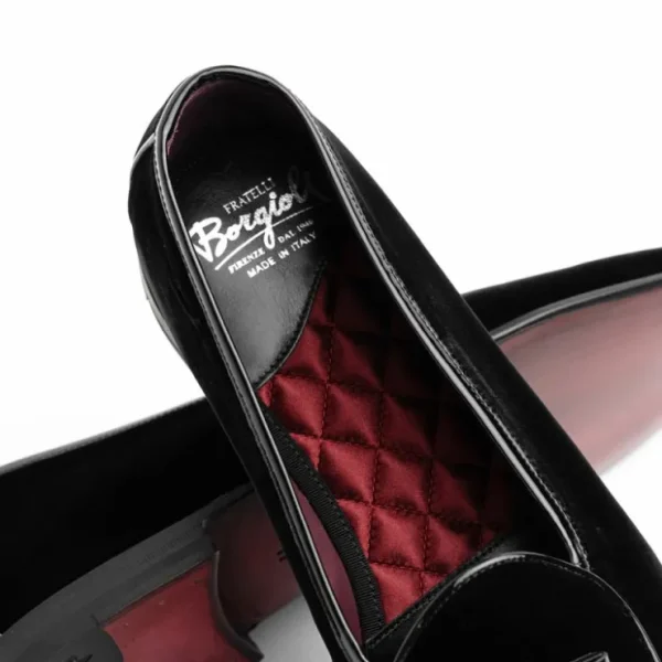 borgioli_by_zelli_arco_ve_3.webp Store Mauri Borgioli by Zelli Arco Velvet Tuxedo Shoes (10-120-BLK) Black