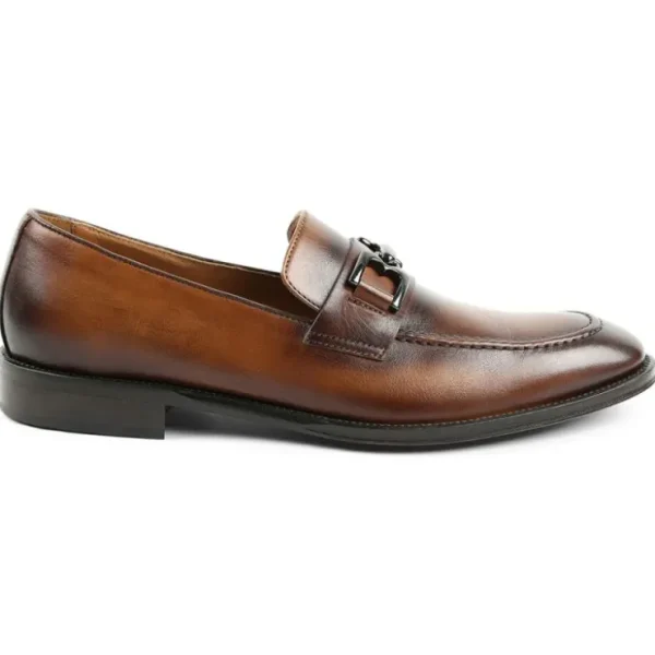 Discount Bruno Magli Alpha Bit Leather Loafers Cognac