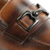 Discount Bruno Magli Alpha Bit Leather Loafers Cognac