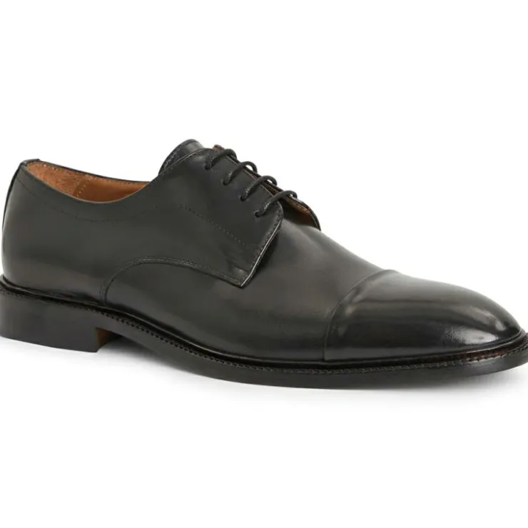 Sale Bruno Magli Aydin Cap Toe Leather Derby Black