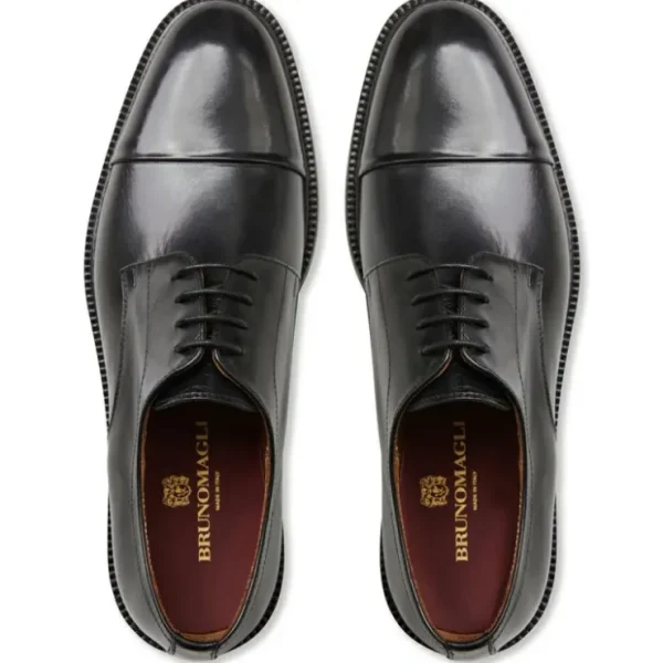 Sale Bruno Magli Aydin Cap Toe Leather Derby Black