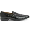 Discount Bruno Magli Bellino Embossed Eel Loafer Black