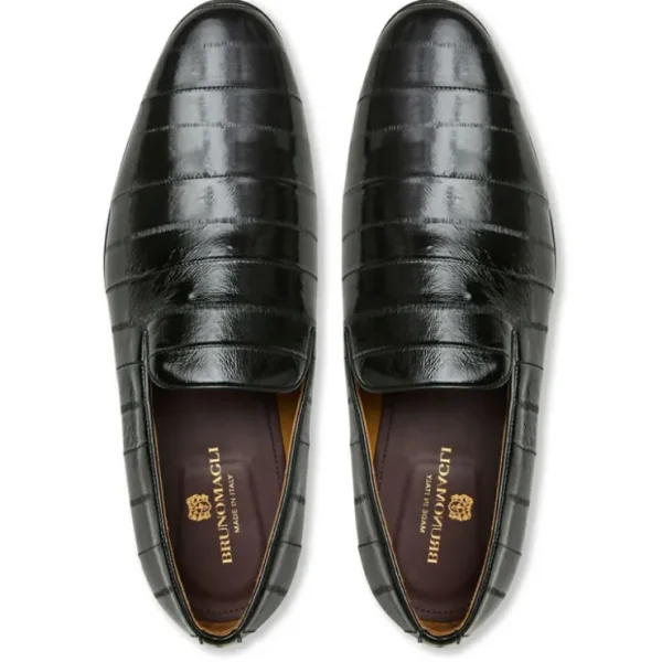 bruno_magli_bellino_embos_4.webp Discount Bruno Magli Bellino Embossed Eel Loafer Black