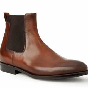 Discount Bruno Magli Byron Double Gore Slip-On Boot Cognac