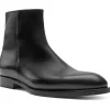 Cheap Bruno Magli Calvin Side Zip Leather Boot Black