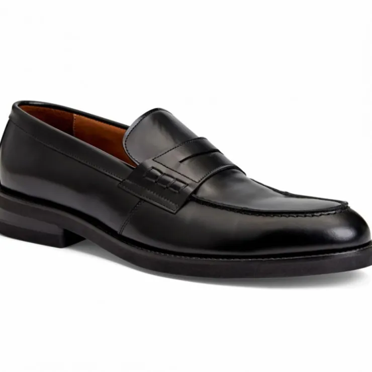 Discount Bruno Magli Carter Casual Leather Loafer Black