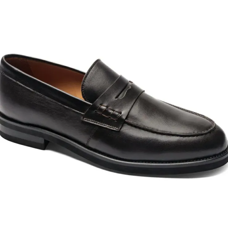 Shop Bruno Magli Carter Casual Leather Loafer Dark Brown DarkBrown