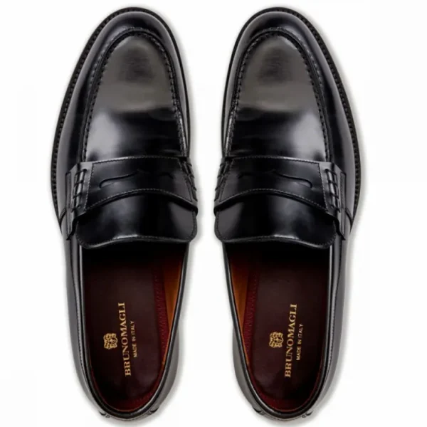 Discount Bruno Magli Carter Casual Leather Loafer Black