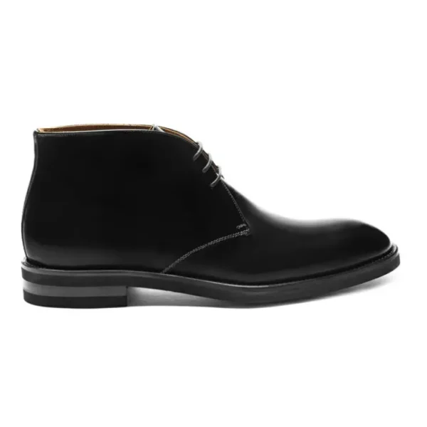 bruno_magli_claudio_leath_1.webp Outlet Bruno Magli Claudio Leather Chukka Boots Black