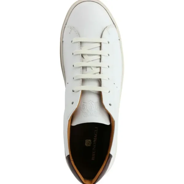 Store Bruno Magli Dante Leather Sneakers White