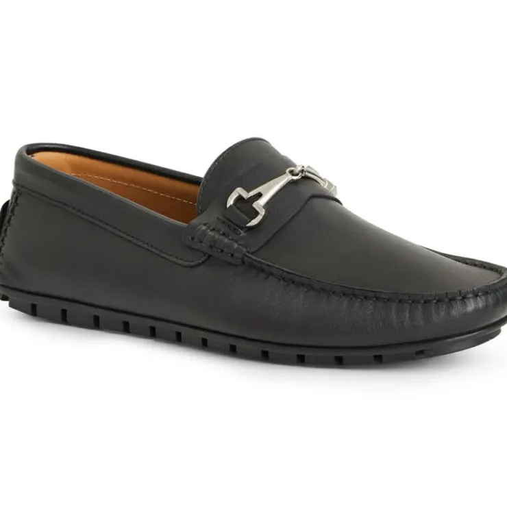 Fashion Bruno Magli Darius Leather Driving Moccasin Black