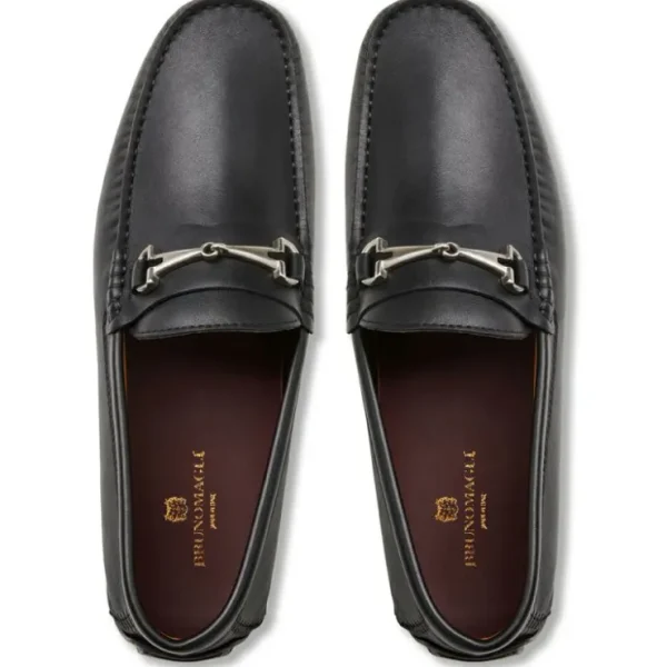 Fashion Bruno Magli Darius Leather Driving Moccasin Black