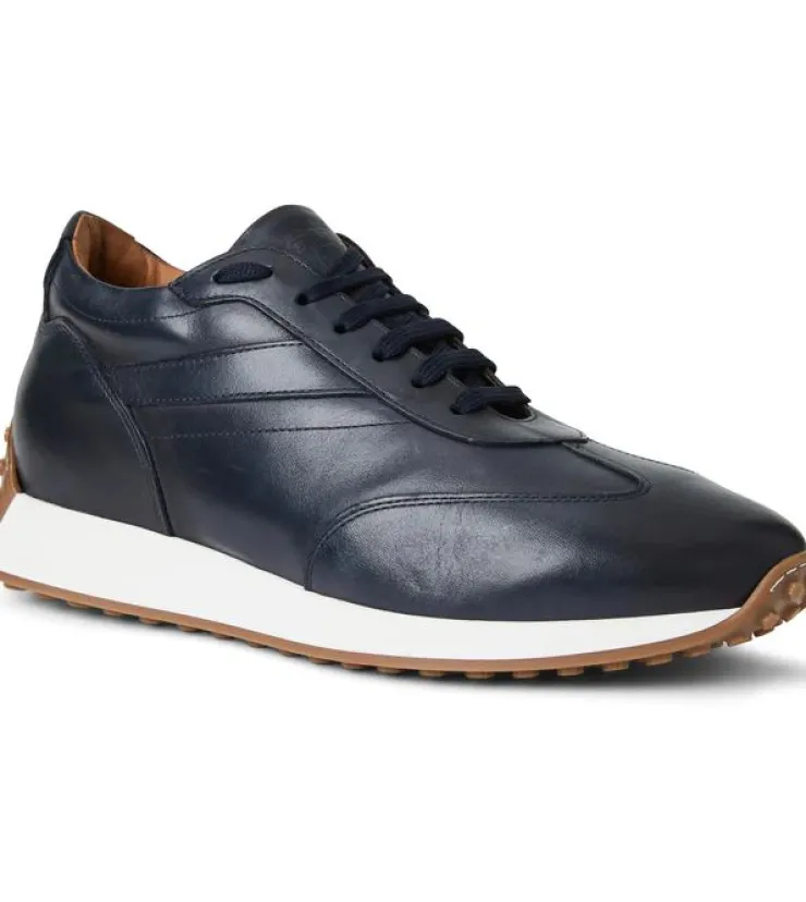 Online Bruno Magli Duccio Mid Leather Jogger Sneaker Navy