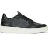 Clearance Bruno Magli Henry Suede & Leather Sneaker Black